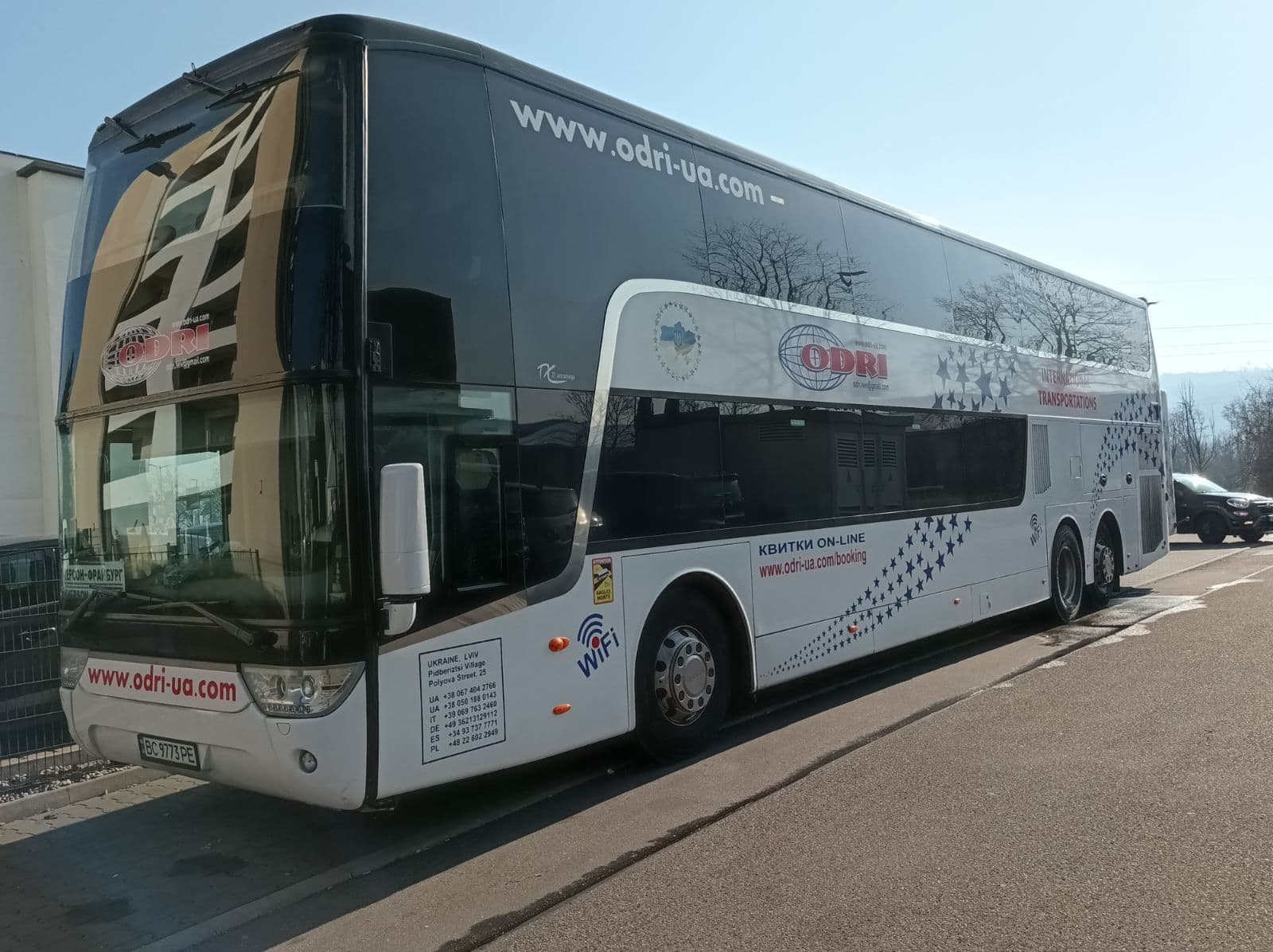 Автобус Ordri на міжнародному маршруті Дніпро - Аахен