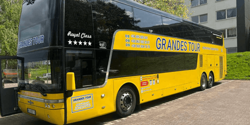 Двоповерховий автобус Grandes Tour Royal Class у Німеччині — міжнародні рейси з України до Європи