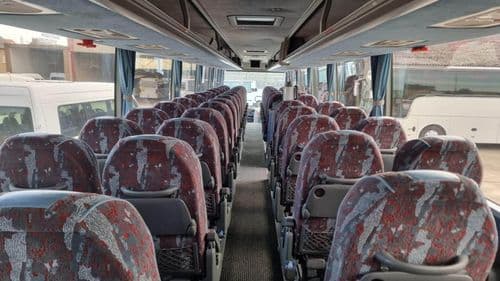 Інтер’єр автобуса Prosto Bus Plus із рядами крісел для пасажирів