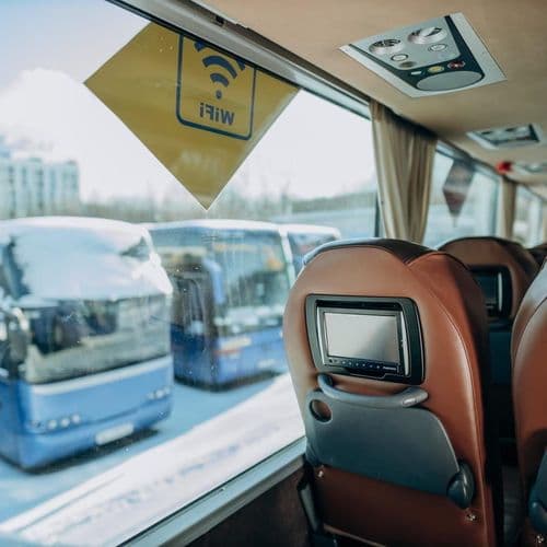 Wi-Fi та мультимедійна система в автобусі East West Eurolines під час міжнародного рейсу з України до Німеччини