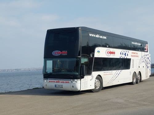 Автобус перевізника Одрі на маршруті Німеччина-Україна